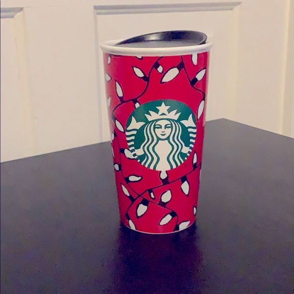 Starbucks Other - Starbucks Christmas String Lights Travel Mug
